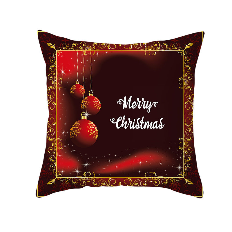 Festive Christmas Star Wreath Decorative Throw Pillow