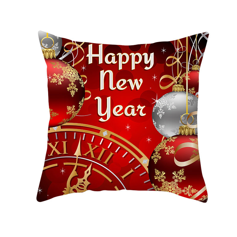 Festive Christmas Star Wreath Decorative Throw Pillow