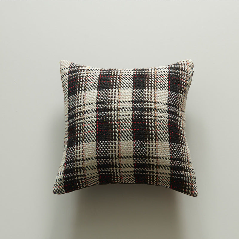 Cozy Plaid Accent Cushion