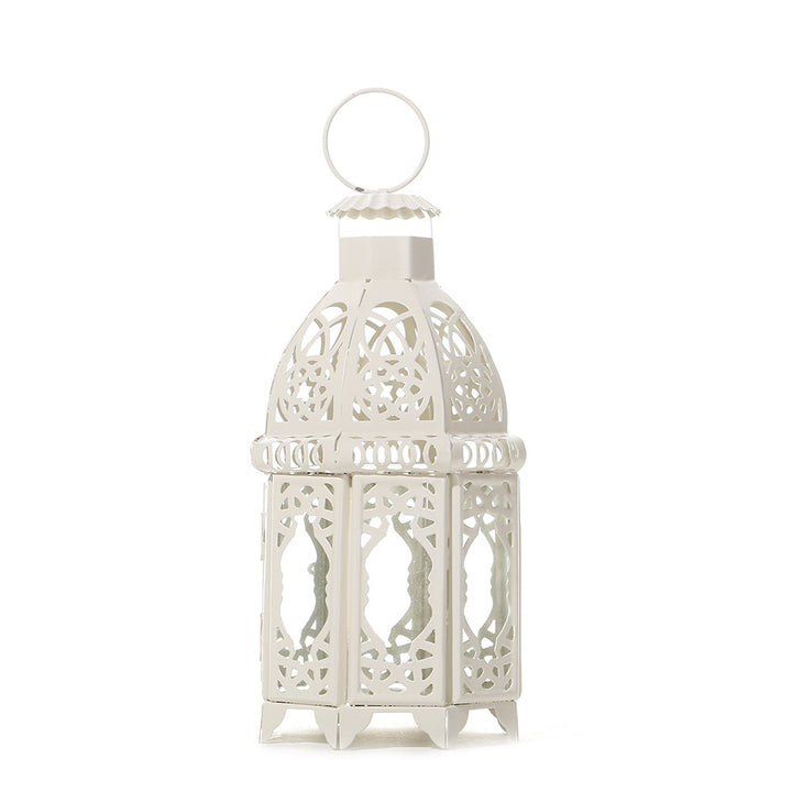 Handcrafted Dome-Top Filigree Metal Candle Lantern for Tealights and LED Candles Bowlift