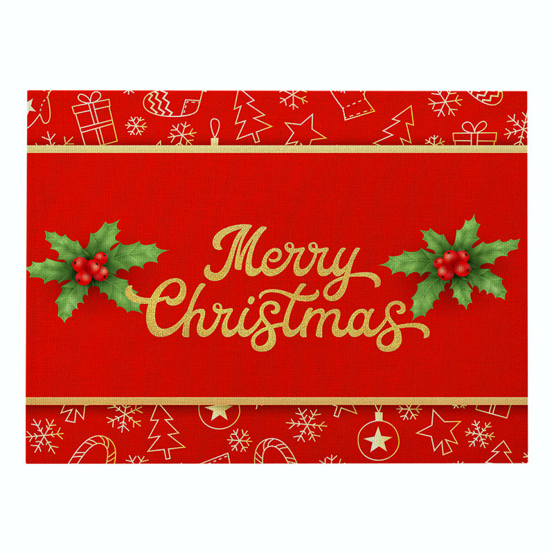 Decorative Santa Belt Rectangle Placemat