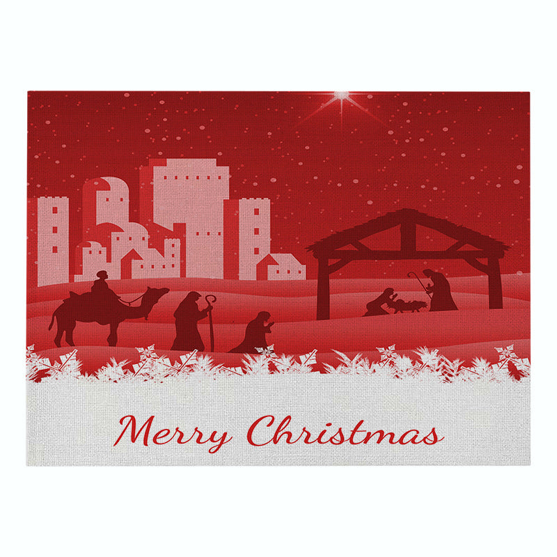 Decorative Santa Belt Rectangle Placemat