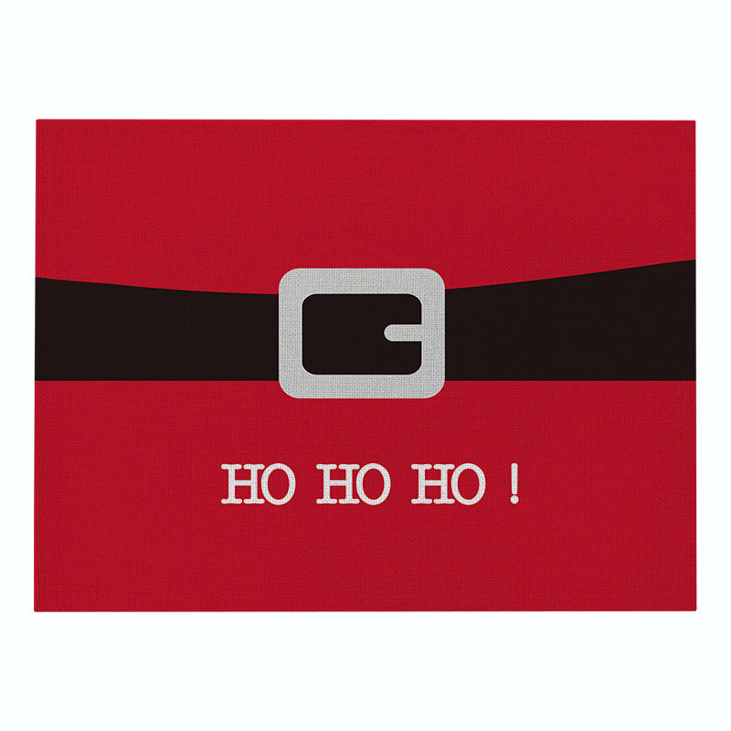 Decorative Santa Belt Rectangle Placemat