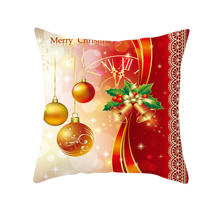 Festive Christmas Star Wreath Decorative Throw Pillow