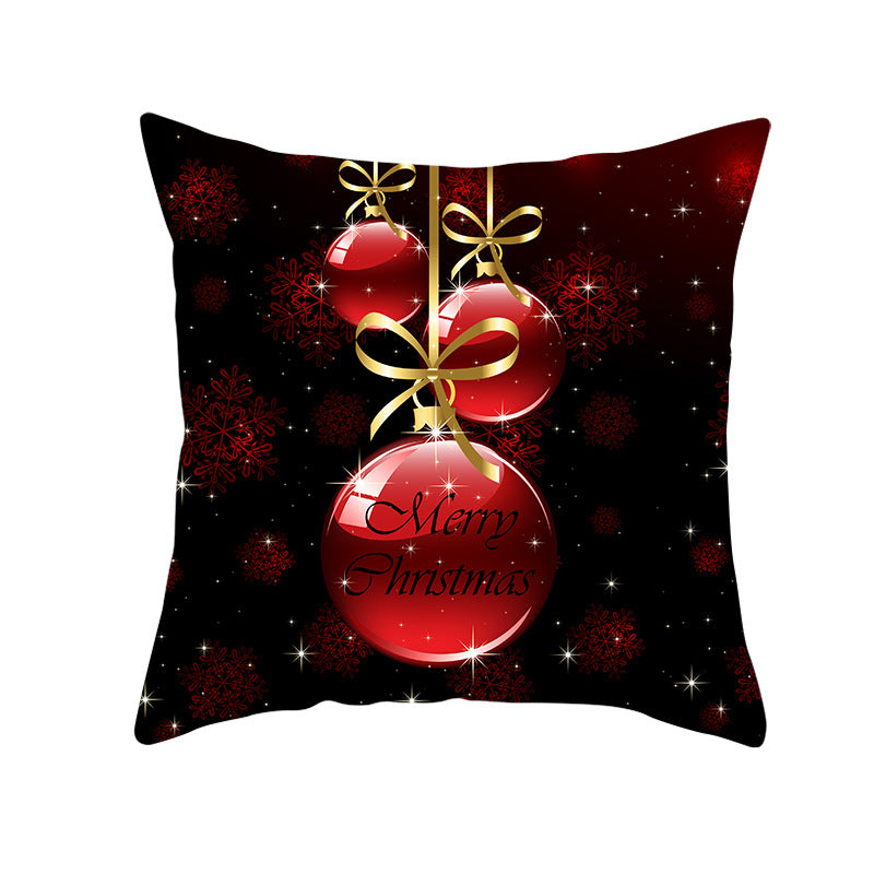 Festive Christmas Star Wreath Decorative Throw Pillow
