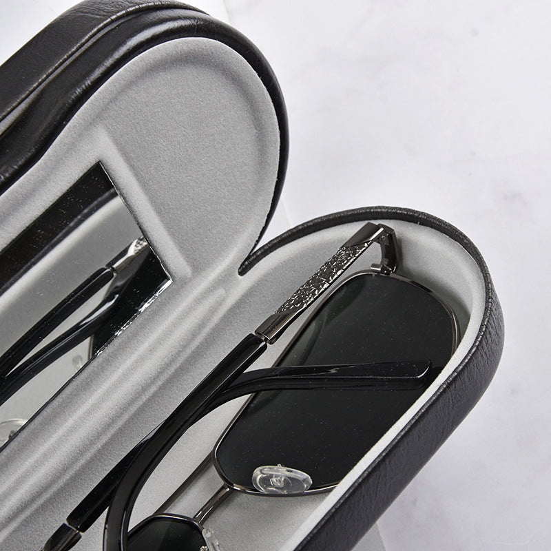Protective Hard Shell Glasses Case with Plush Lined Interior and Snap Hinge Bowlift