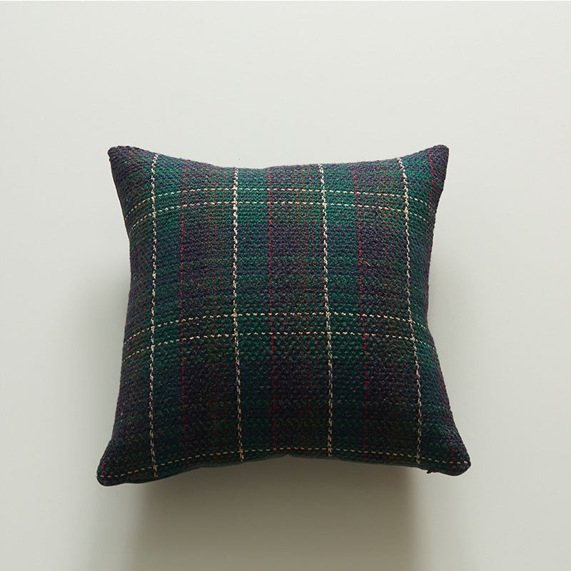 Cozy Plaid Accent Cushion