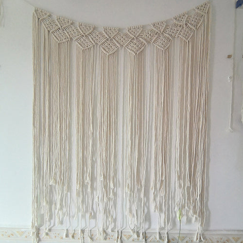 Macrame Wall Tapestry with Intricate Knot Patterns Bowlift