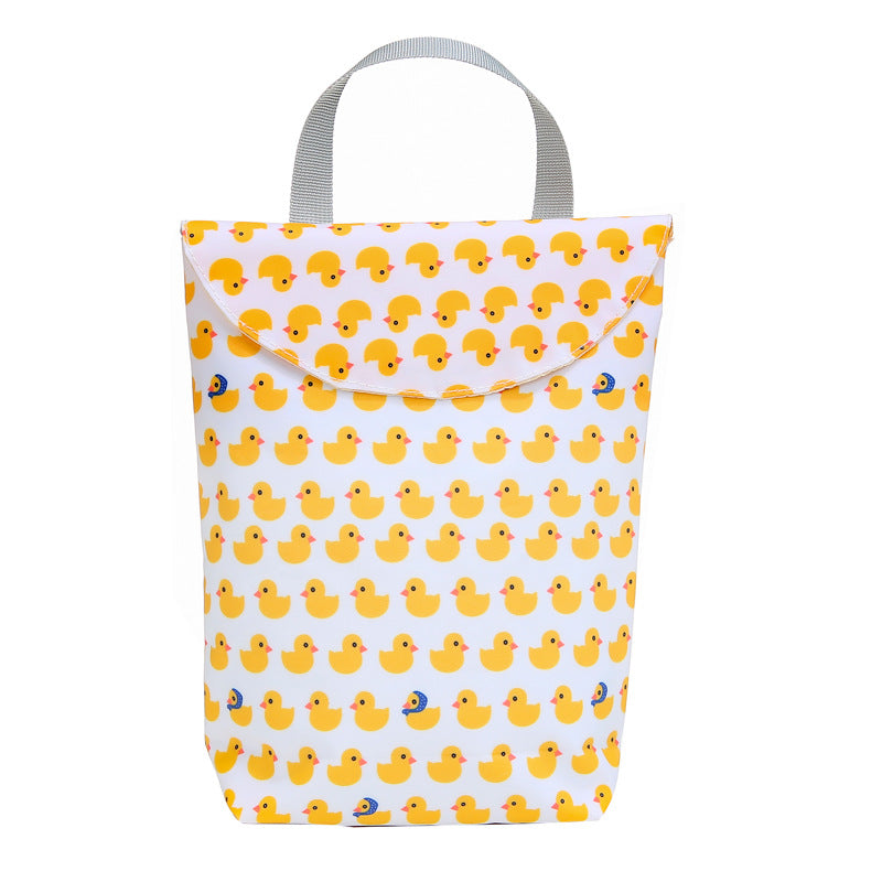 Funny Duck Motif Shopping Bag Bowlift