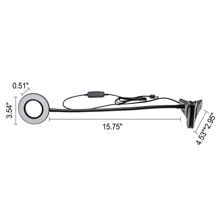 BowLift | Creative simple USB pants button LED reading clip desk lamp