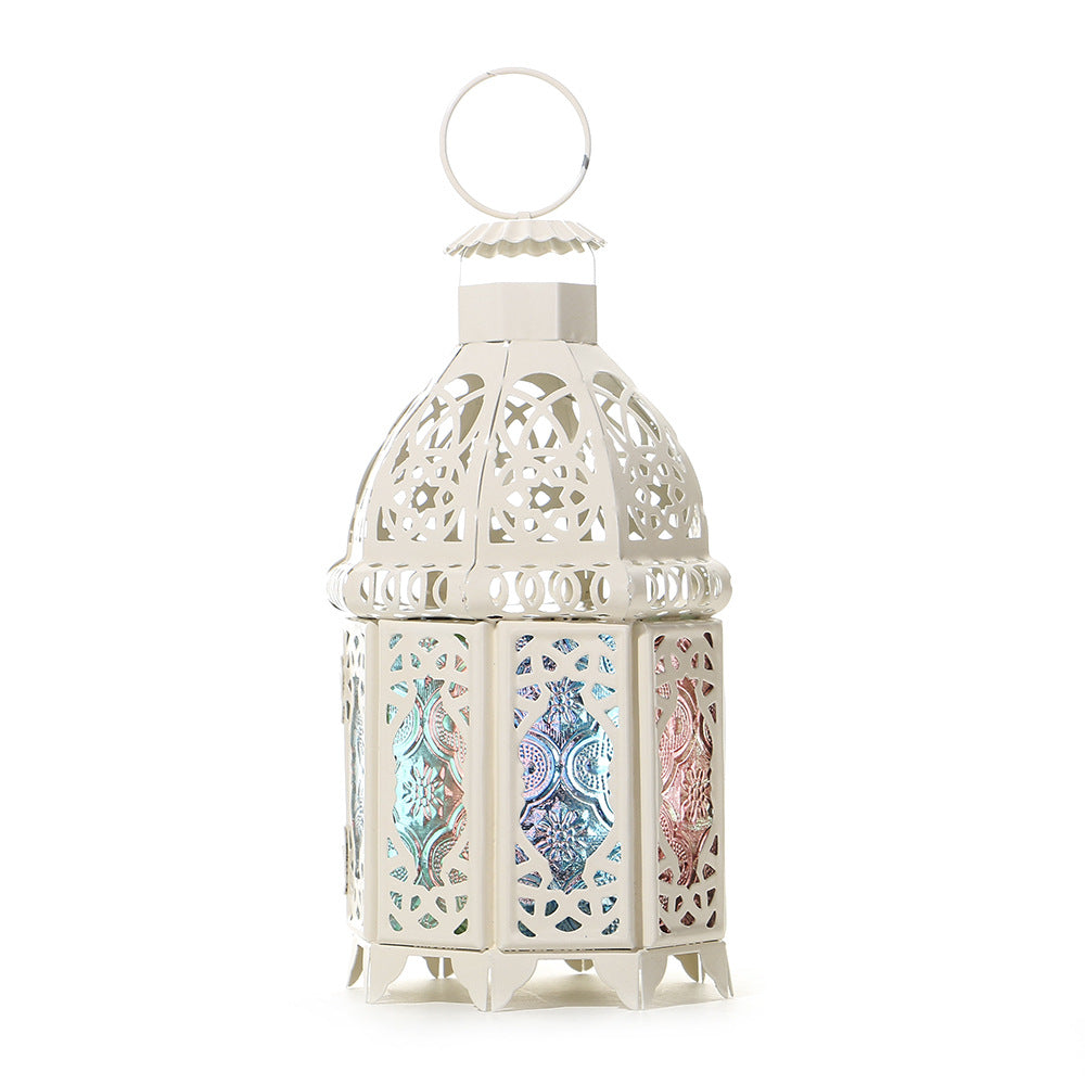 Handcrafted Dome-Top Filigree Metal Candle Lantern for Tealights and LED Candles Bowlift