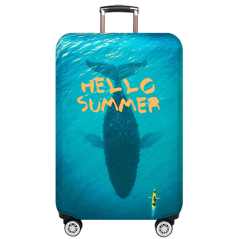 Hard Shell Summer-Themed Luggage Bowlift