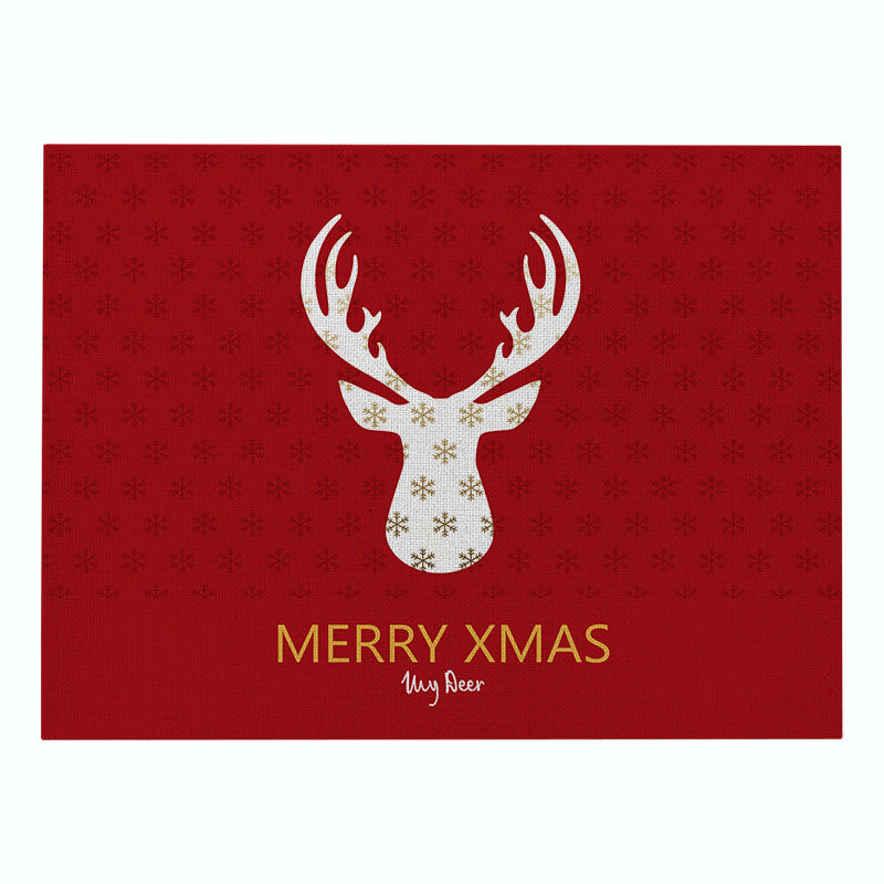 Decorative Santa Belt Rectangle Placemat
