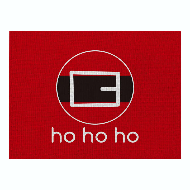 Decorative Santa Belt Rectangle Placemat