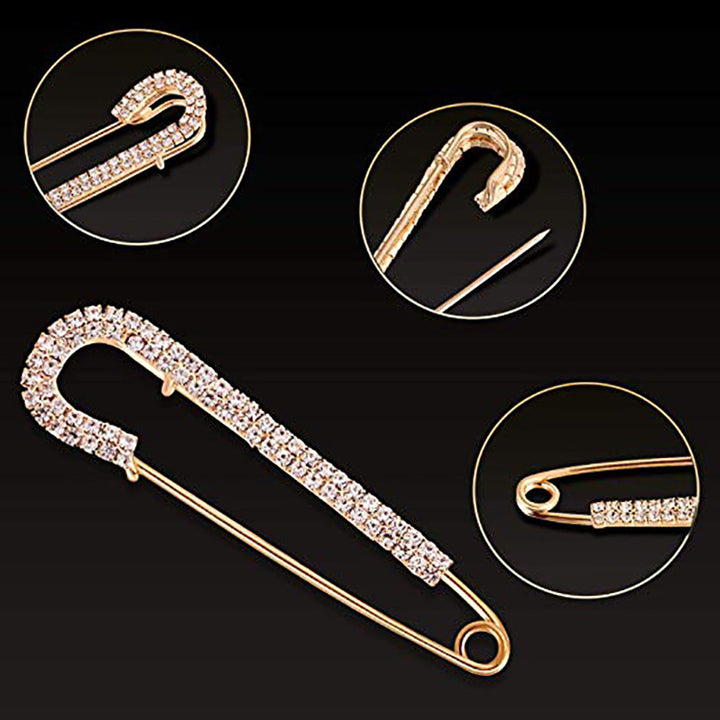 Decorative Safety Pin Brooch Set Bowlift