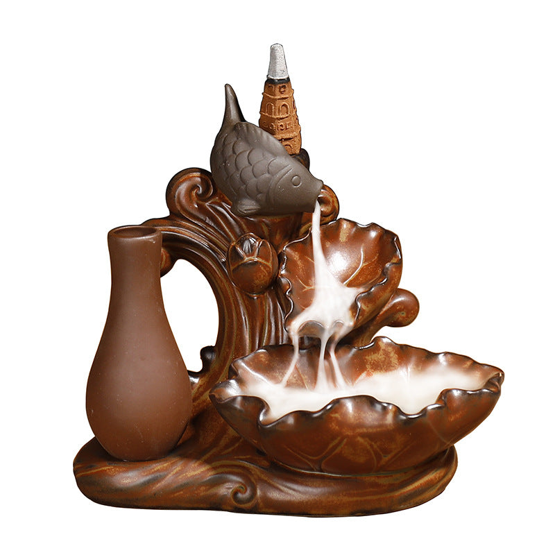 Decorative Waterfall Incense Burner