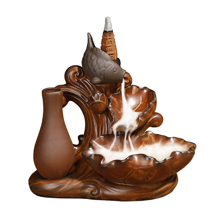 Decorative Waterfall Incense Burner