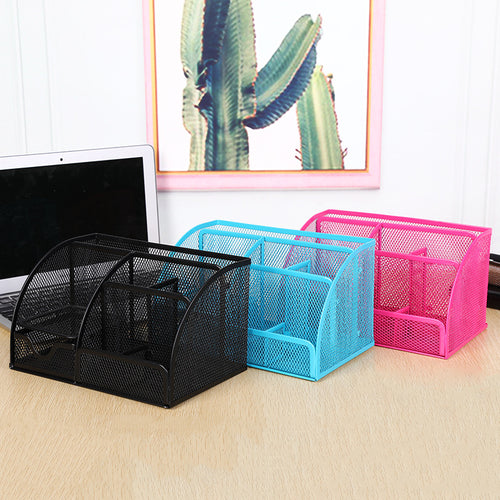 Multi-Compartment Mesh Desk Organizer Bowlift