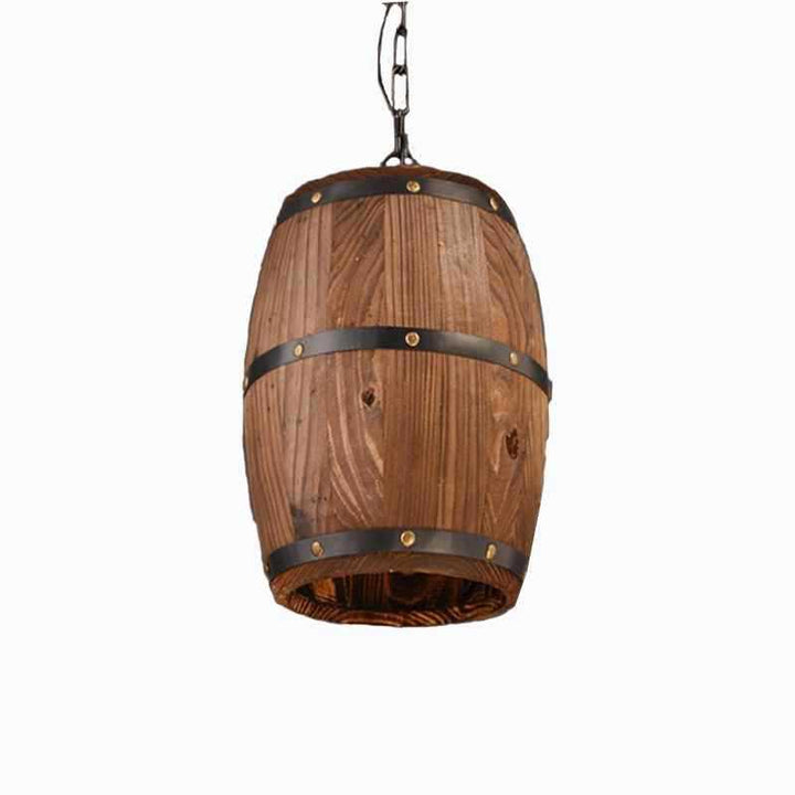 Rustic Barrel Pendant Light