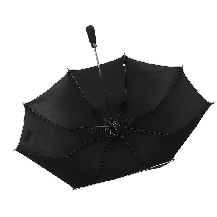 Ladies automatic foldable umbrella with wind-resistant construction Bowlift