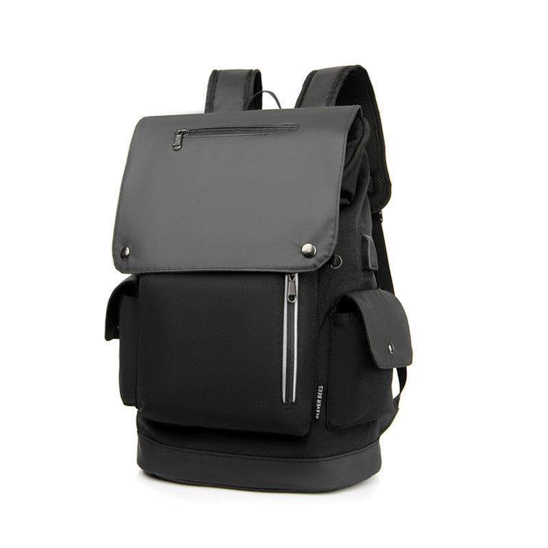 Unisex Anti-Theft Urban Laptop Backpack with Water-Resistant Flap and Multiple Organizer Pockets Bowlift