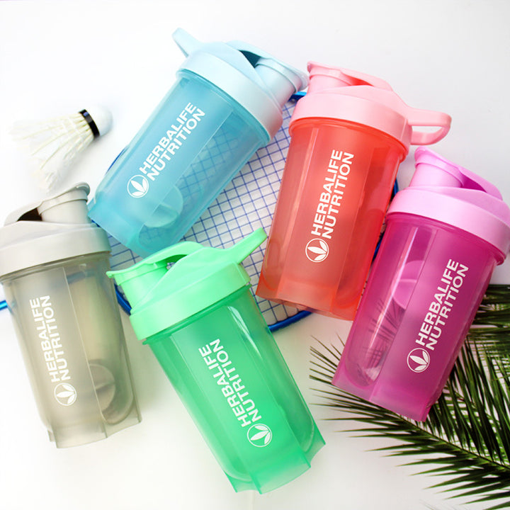Unisex Colorful Shaker Bottle with Mixing Ball Bowlift