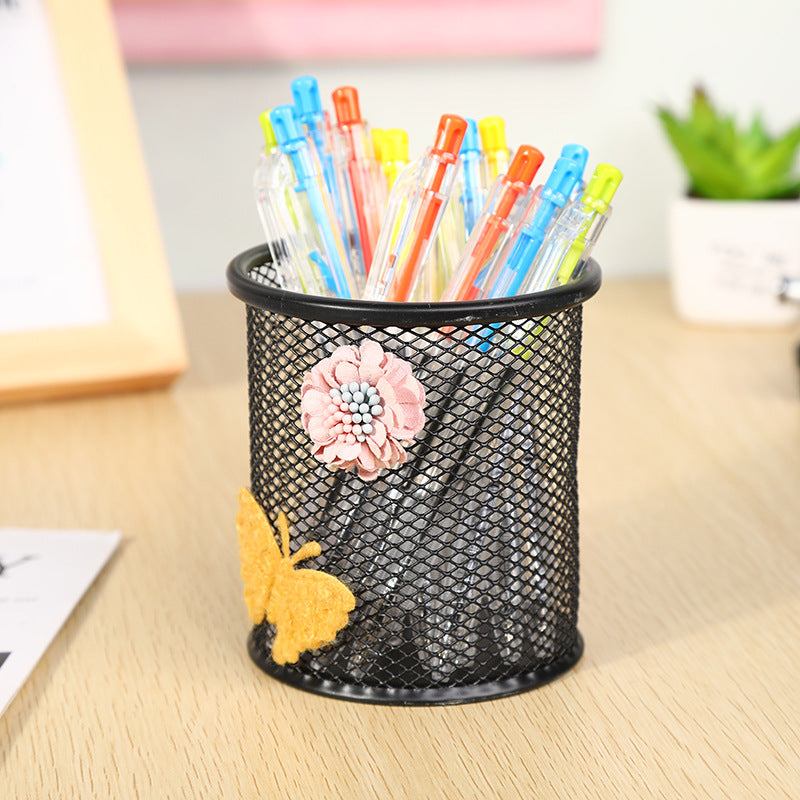 Decorative Mesh Pen Holder Bowlift