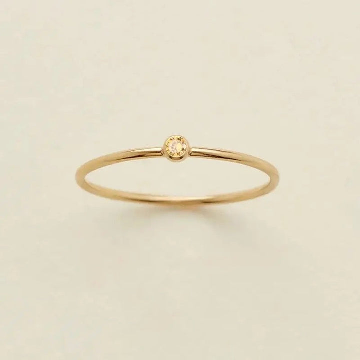 BowLift | Dainty Birthstone Ring