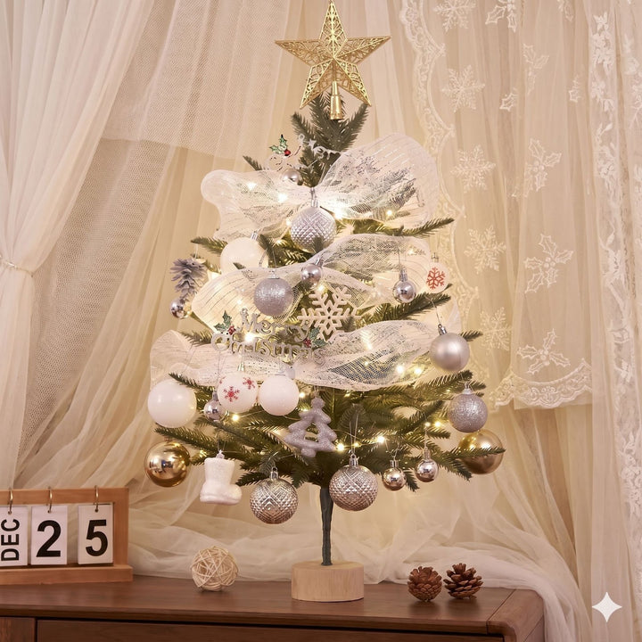 Mini Christmas tree with LED lights