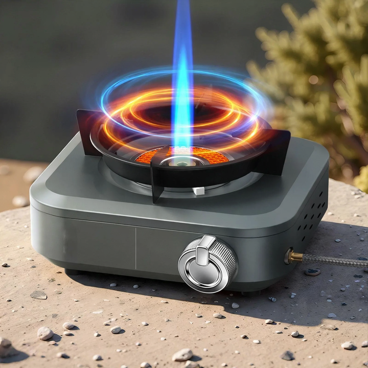 Portable gas stove with infrared burner