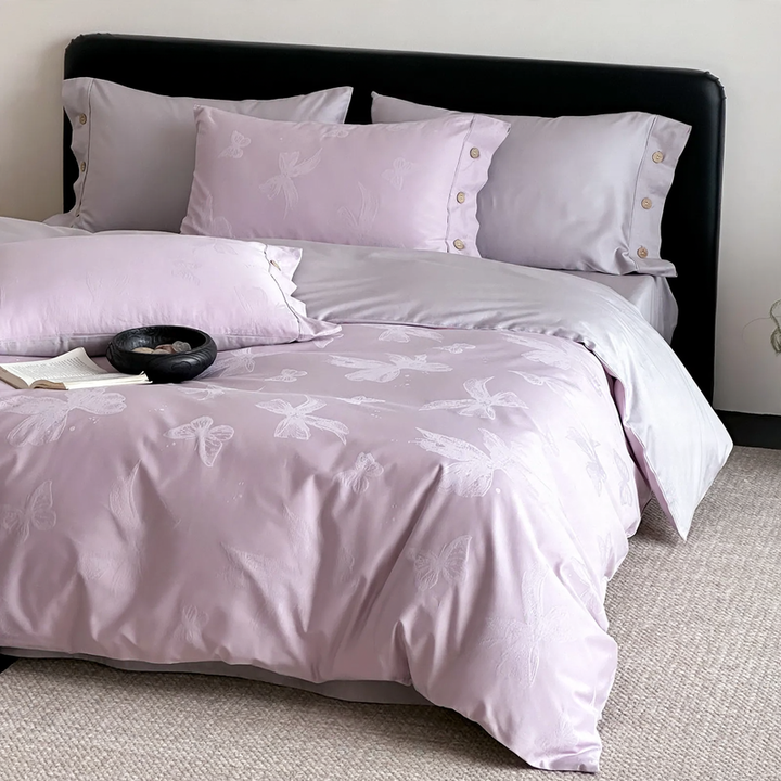 Bedding set made of long-staple cotton, 4-piece