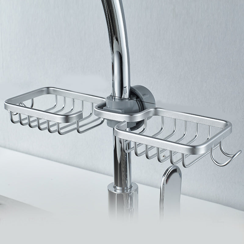 Shower holder for Shampoo & Soap – Stainless Steel – Silver or Black – No Drilling | Bowlift
