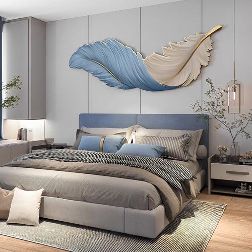 BowLift | Modern Wall LED Lighting with Feathers and USB Power
