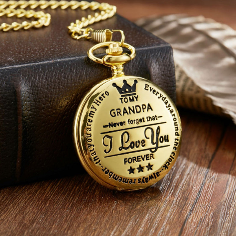 BowLift | To My Son Quartz Pocket Chain Watch