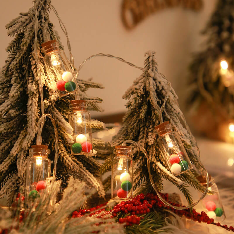 BowLift | Christmas LED Wishing Bottle Tree Snow Battery Box Decorative String Light