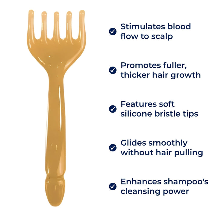 Boost Hair Growth – Silicone Bristles – Tangle-Free Comfort – Improve Circulation – At-Home Care Bowlift