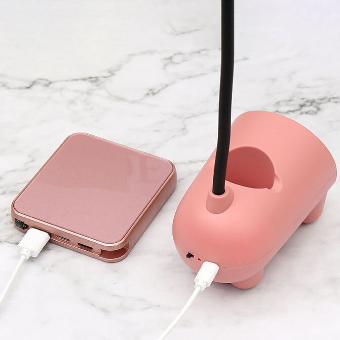 BowLift | Creative LED Touch Lamp with Pen Holder | USB Charging Function | Desk Lamp | Children's Room Decor