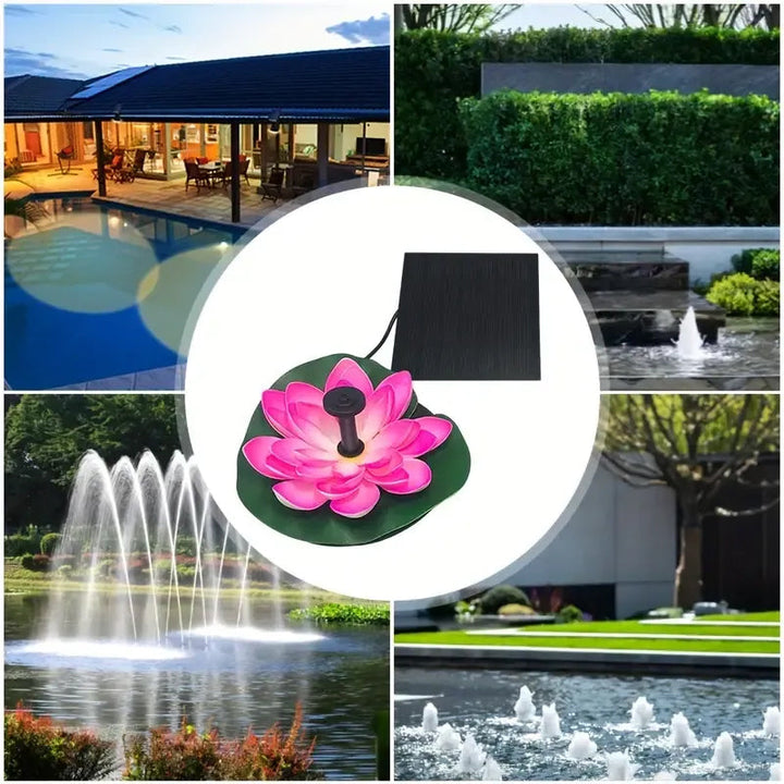 BowLift | Lotus-shaped solar fountain pond decoration