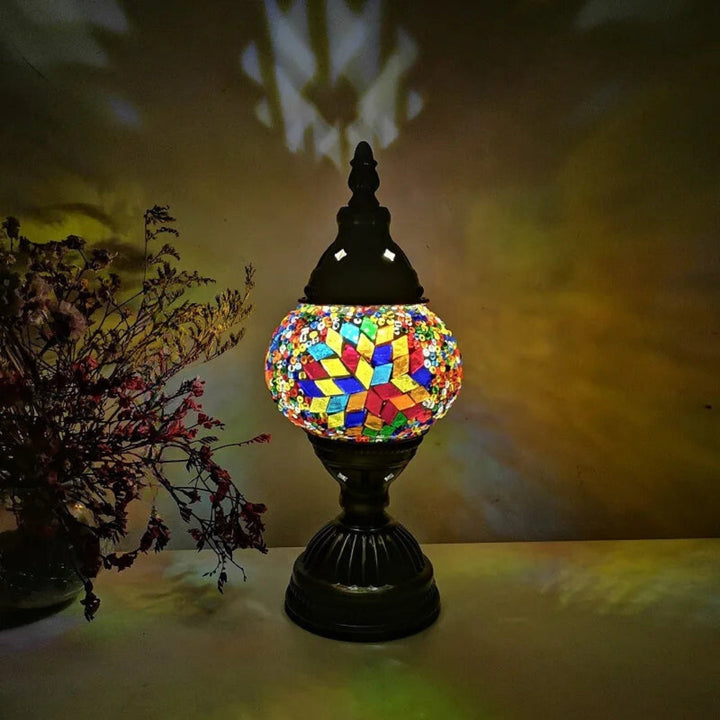 Mosaic Colorful Pattern Table Lamp Bowlift