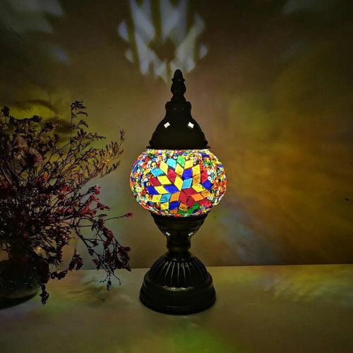 Mosaic Colorful Pattern Table Lamp Bowlift