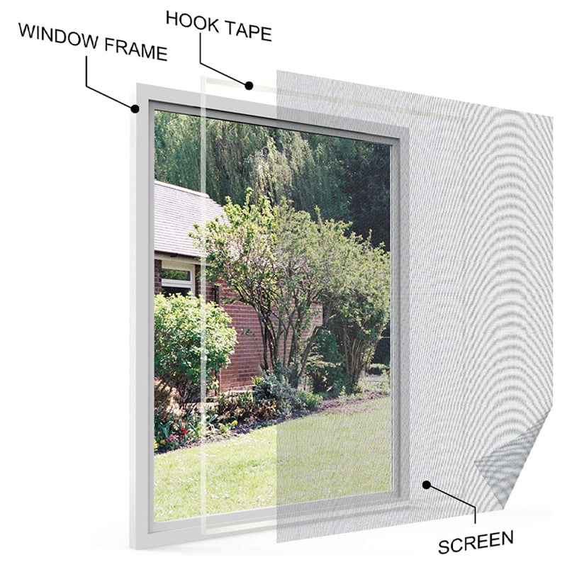Anti-mosquito Self-adhesive Window Screen | Bowlift