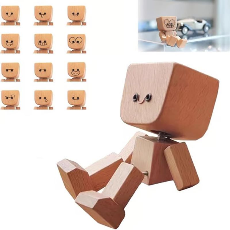 BowLift | Wooden puppet ornaments with changing expressions