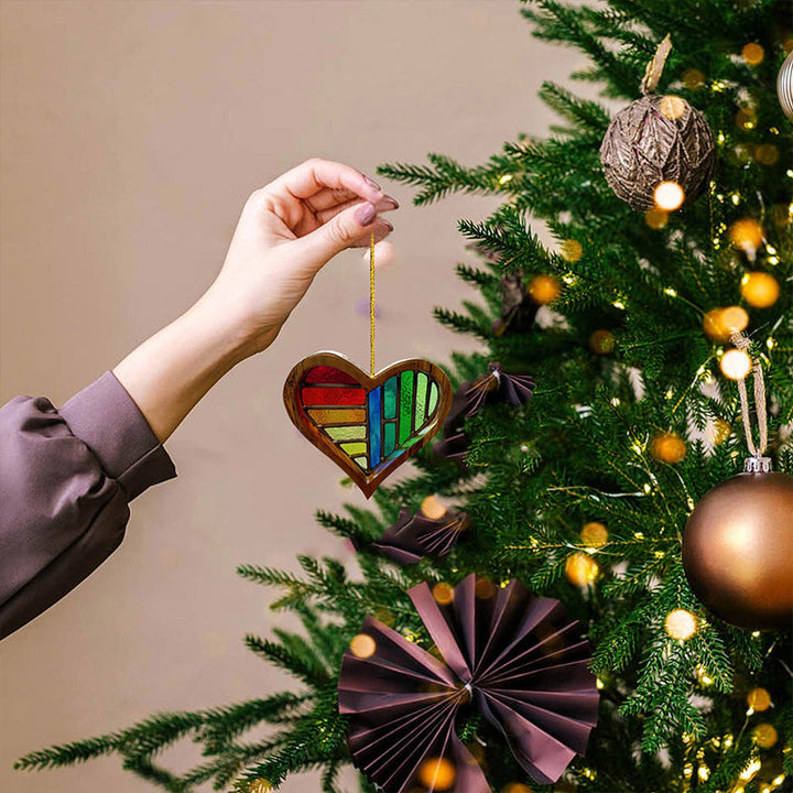 BowLift | Wooden Painted Love Ornaments Home Decoration