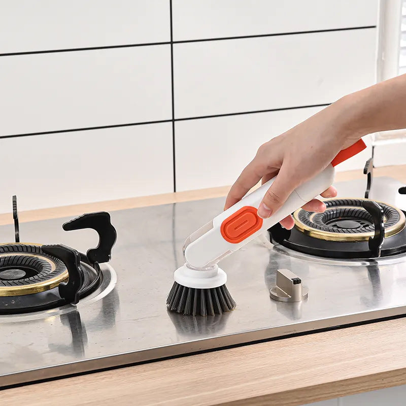 Multi-functional Long-handle Liquid-filled Cleaning Brush | Bowlift