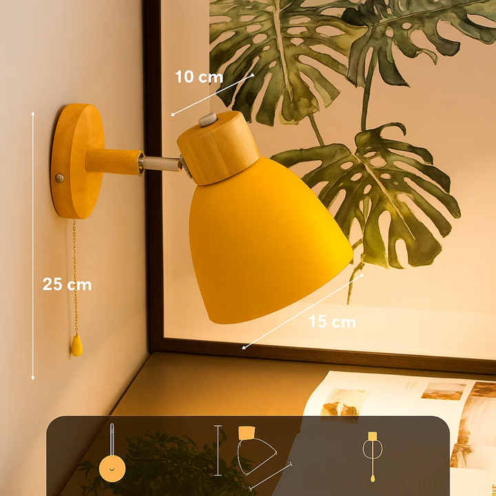 BowLift | ChromaWood Scandinavian Design Wall Lamp Stylish