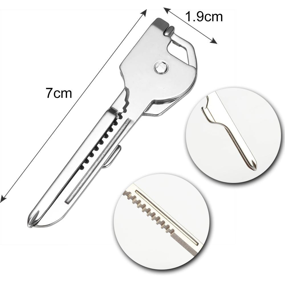 6-in-1-Keyring Multitool Mini-Multitool Keychain Pocket Stainless Steel Foldable Swiss Tech Easy Bottle Opener Keychain | Bowlift