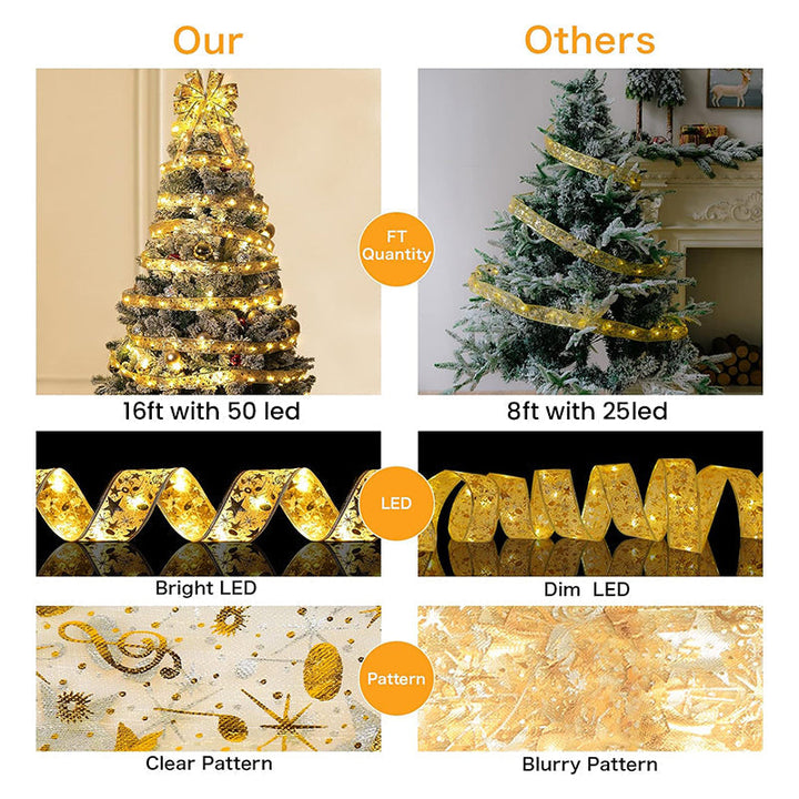 BowLift | Ribbon Christmas tree decorative lights