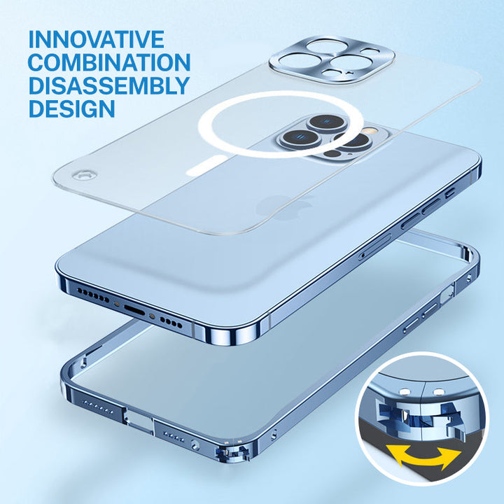 BowLift | Metal Frame Magnetic Charging Case For iPhone