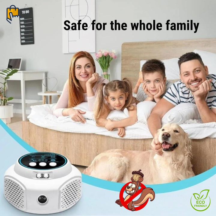 BowLift | Smart Squirrel Indoor Repeller | 360° Coverage. Ultrasonic Technology & Safe for Home Use