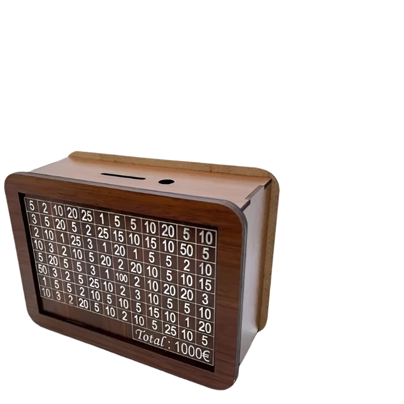 Decorative coin box with integrated LCD counter Bowlift